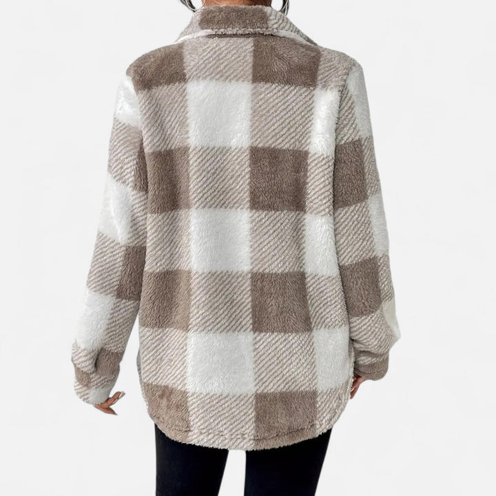 Sophie Laurent - Plys Ternet Sherpa Jakke Til Dame