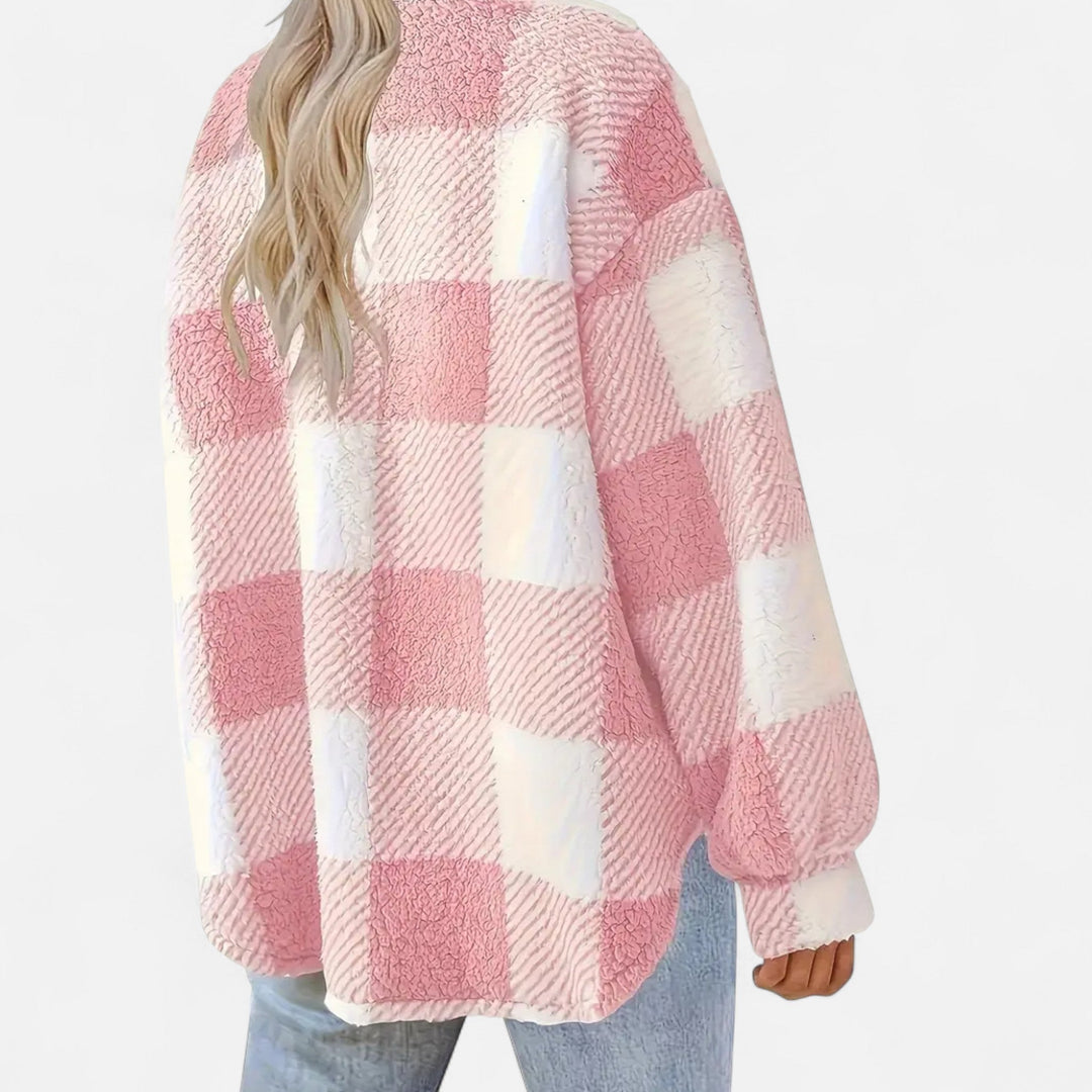 Sophie Laurent - Plys Ternet Sherpa Jakke Til Dame