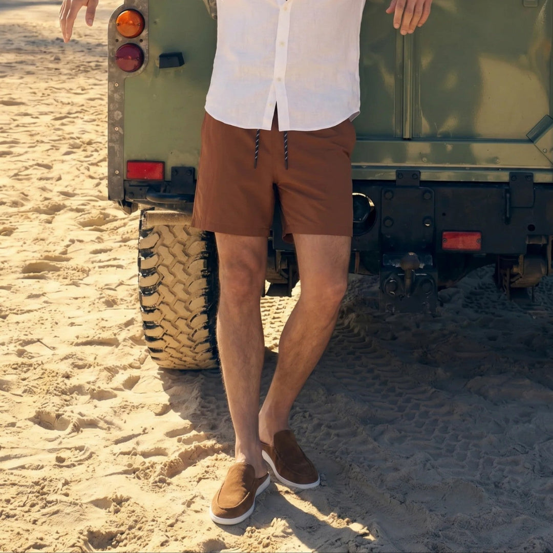 Mænd Casual Mules med Moc-Toe Syninger