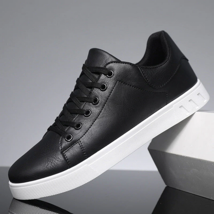 Matteo Sinclair - Minimalistiske Lædersneakers Til Herre
