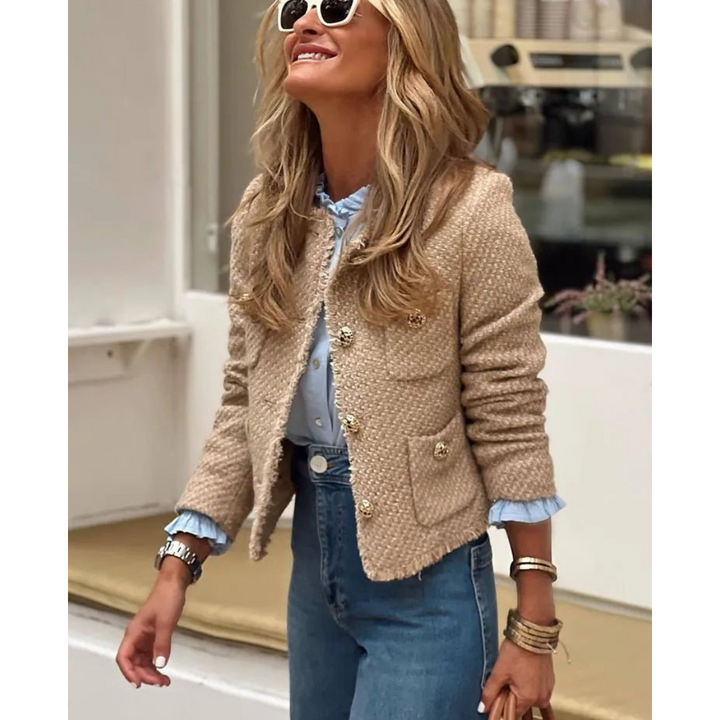Camille Rousseau - Elegant Tweed Jakke Til Dame