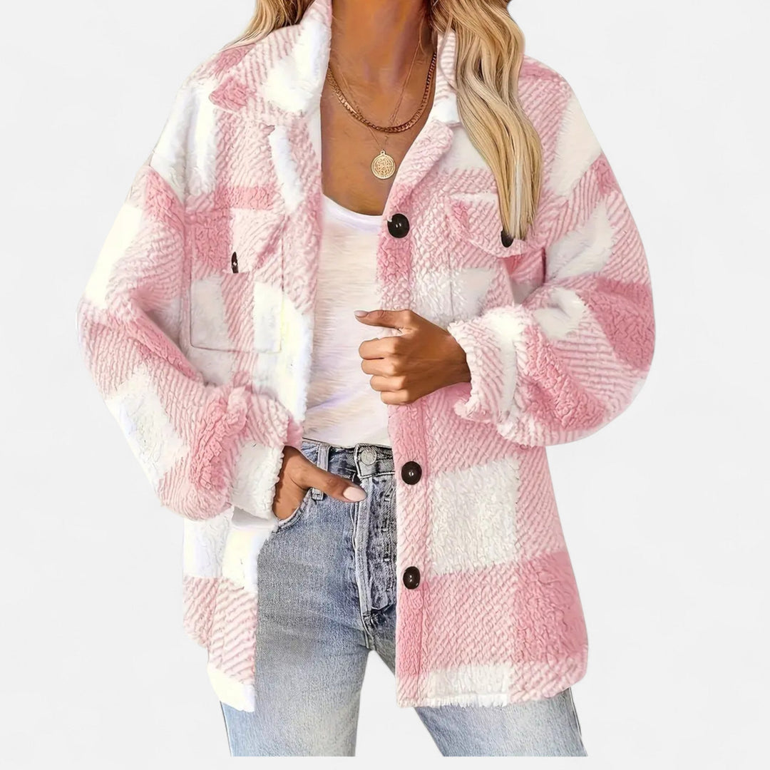 Sophie Laurent - Plys Ternet Sherpa Jakke Til Dame