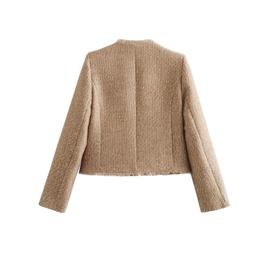 Camille Rousseau - Elegant Tweed Jakke Til Dame