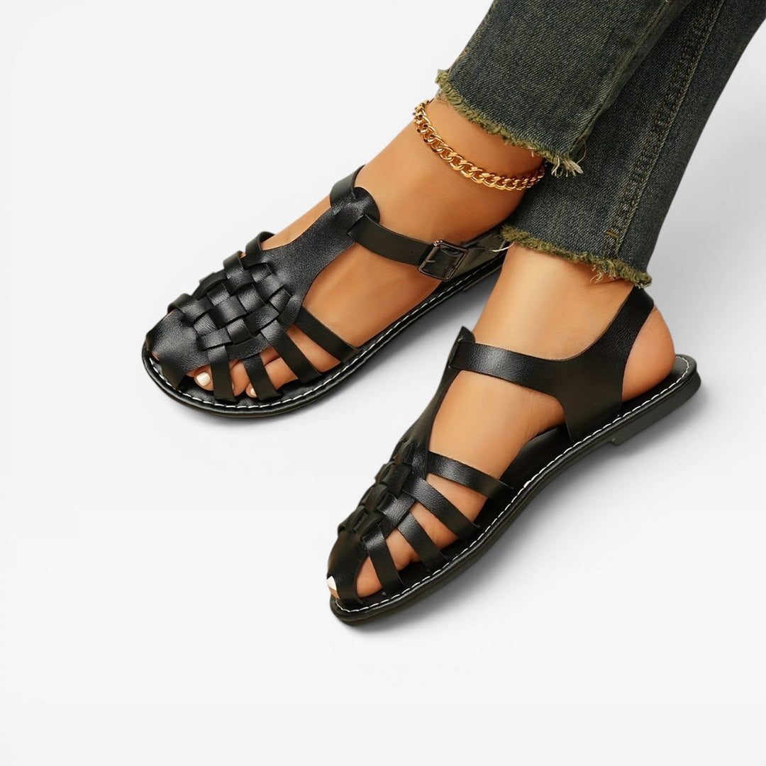 Kvinder Klassiske Gladiator Sommersandaler med Spænde