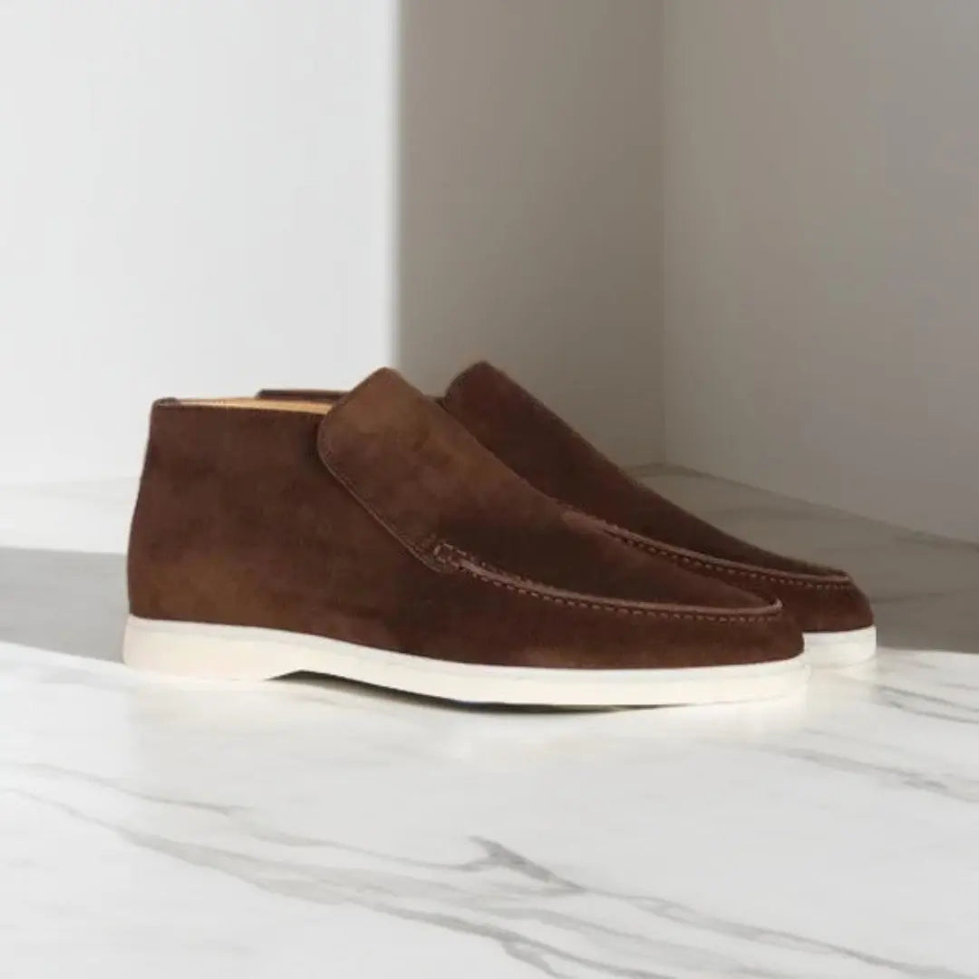 Casual Slip-On Booties med Moccasin-Syninger - til Mænd
