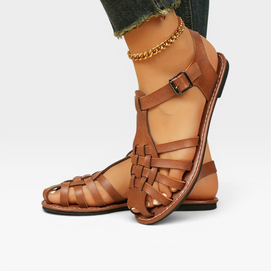 Kvinder Klassiske Gladiator Sommersandaler med Spænde