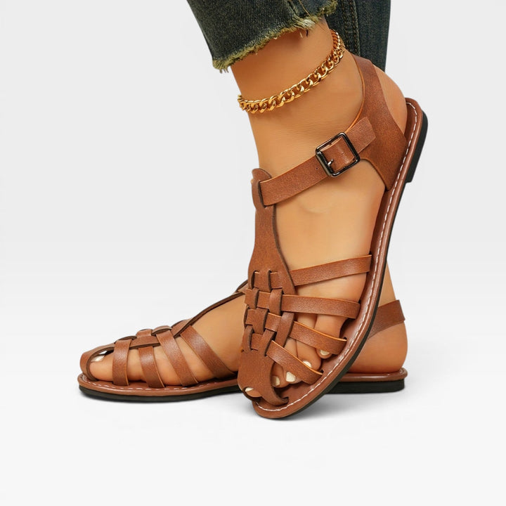 Kvinder Klassiske Gladiator Sommersandaler med Spænde