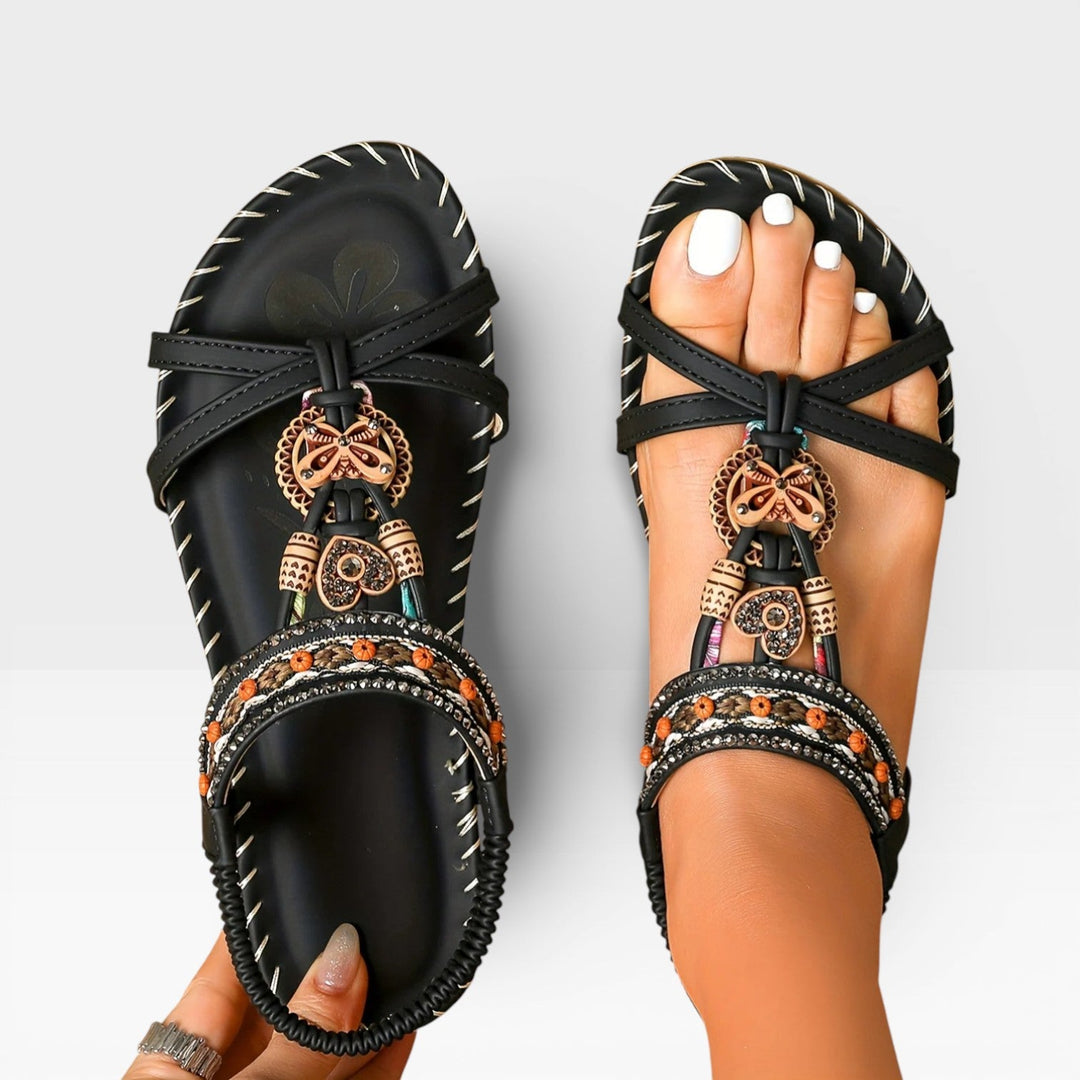 Kvinder Boho Sandaler med Perler