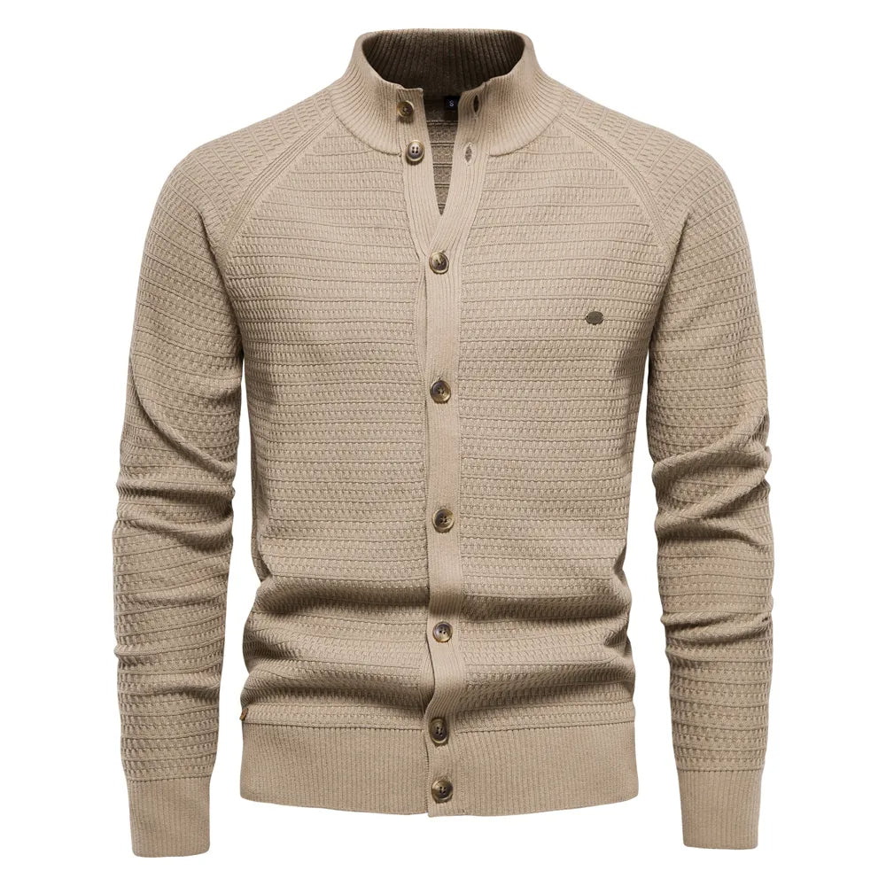 Nathaniel Rossi - Premium Strikket Cardigan Til Herre