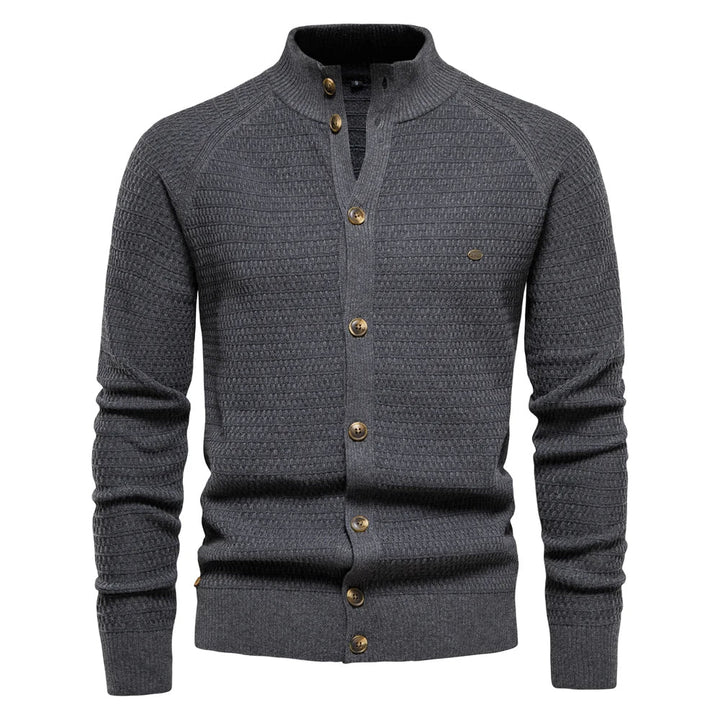 Nathaniel Rossi - Premium Strikket Cardigan Til Herre