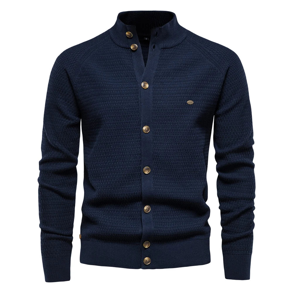 Nathaniel Rossi - Premium Strikket Cardigan Til Herre