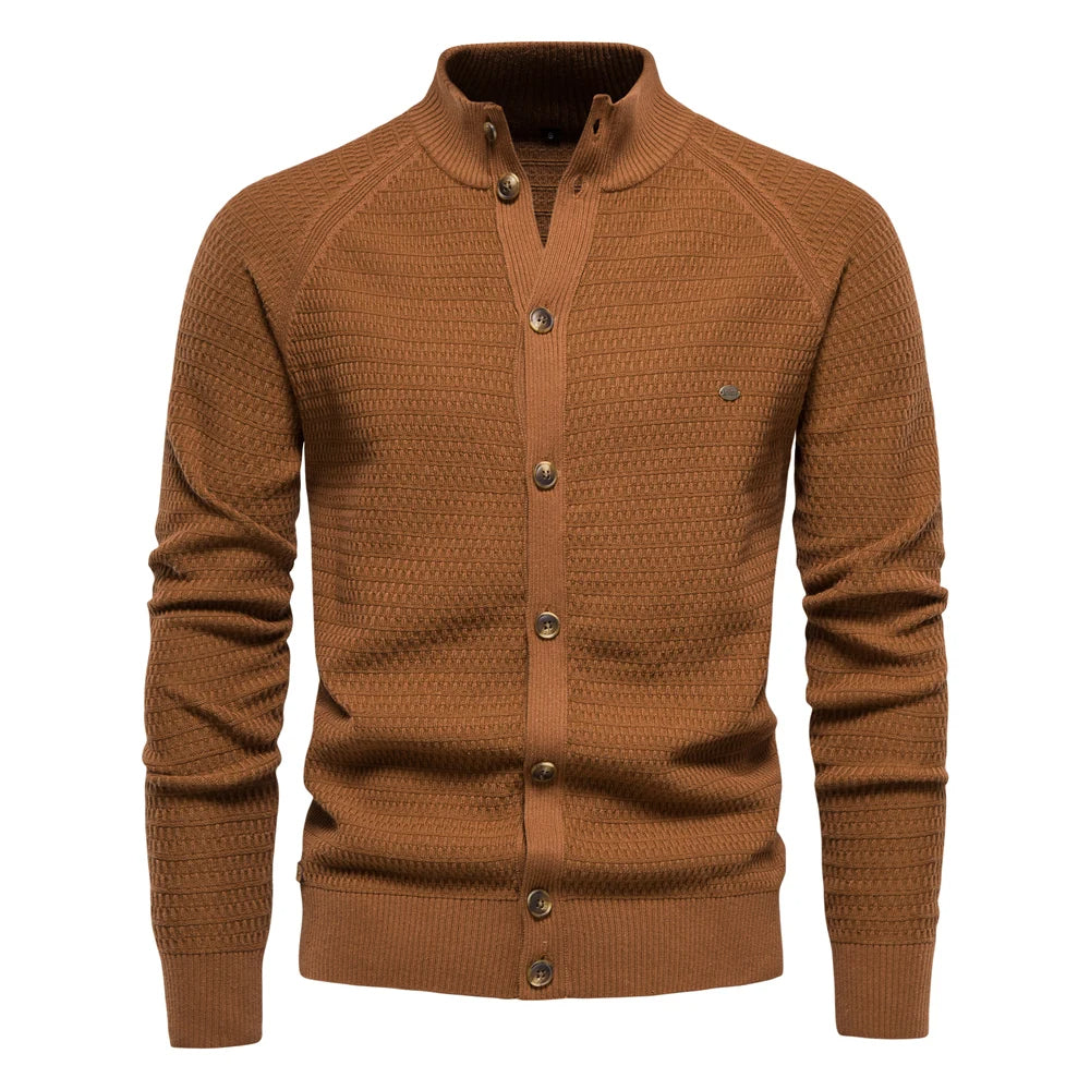 Nathaniel Rossi - Premium Strikket Cardigan Til Herre