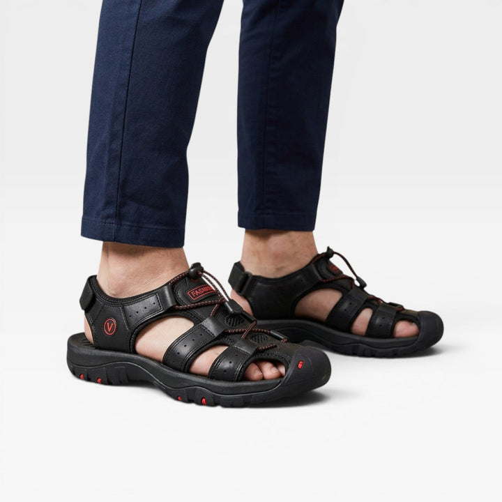 Mænd Casual Walkingsandaler med Elastisk Snøresystem