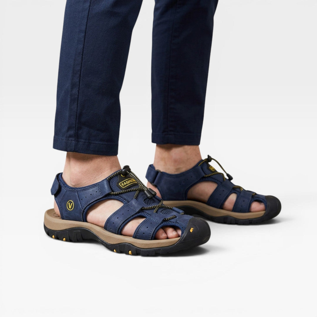 Mænd Casual Walkingsandaler med Elastisk Snøresystem