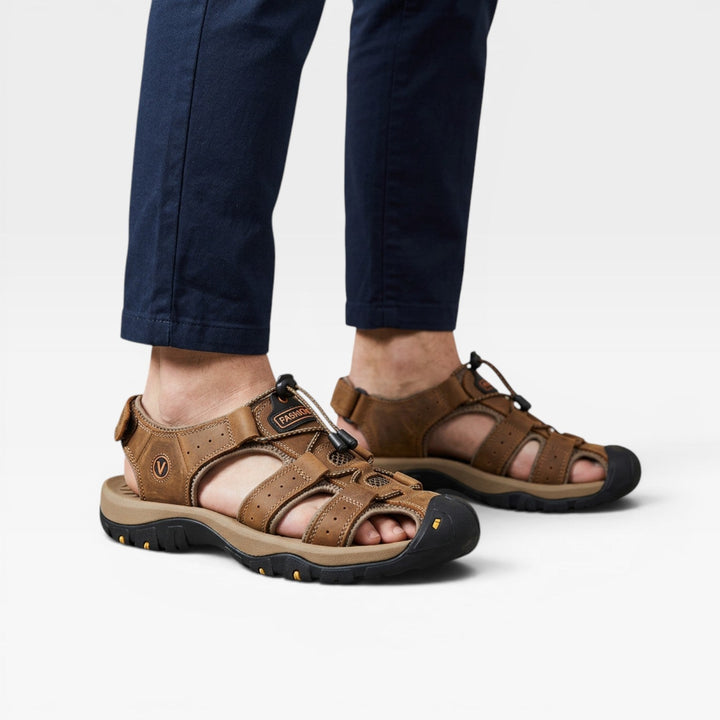 Mænd Casual Walkingsandaler med Elastisk Snøresystem