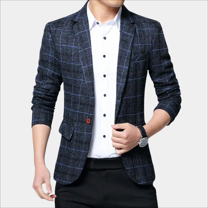 Balder - Trendy Checked Blazer For Mænd For Et Afslappet Udtryk