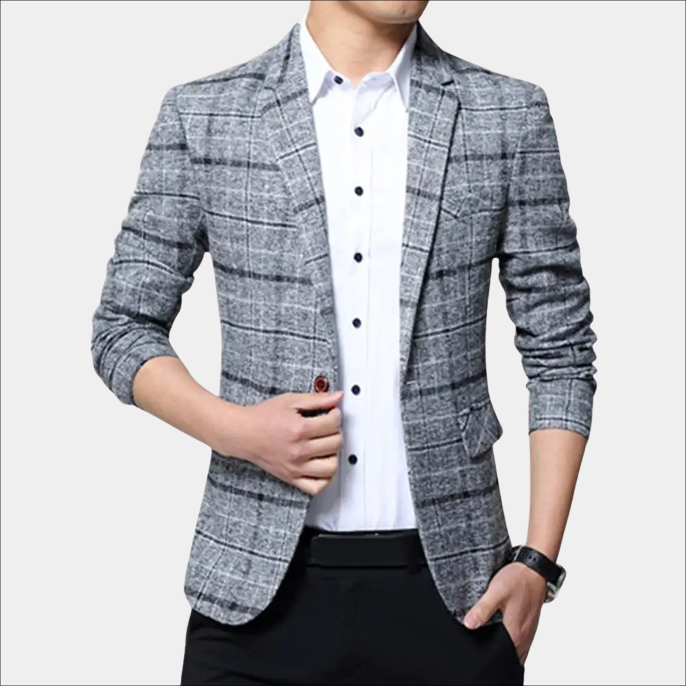 Balder - Trendy Checked Blazer For Mænd For Et Afslappet Udtryk