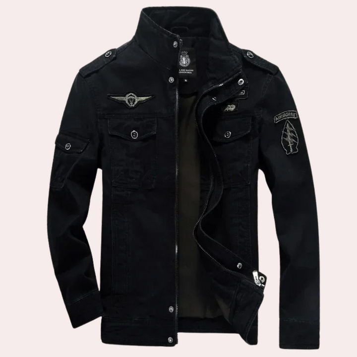 Trendy Dominico - Afslappet Windbreaker Med Stilfuld Stående- Up Krave