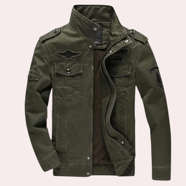 Trendy Dominico - Afslappet Windbreaker Med Stilfuld Stående- Up Krave