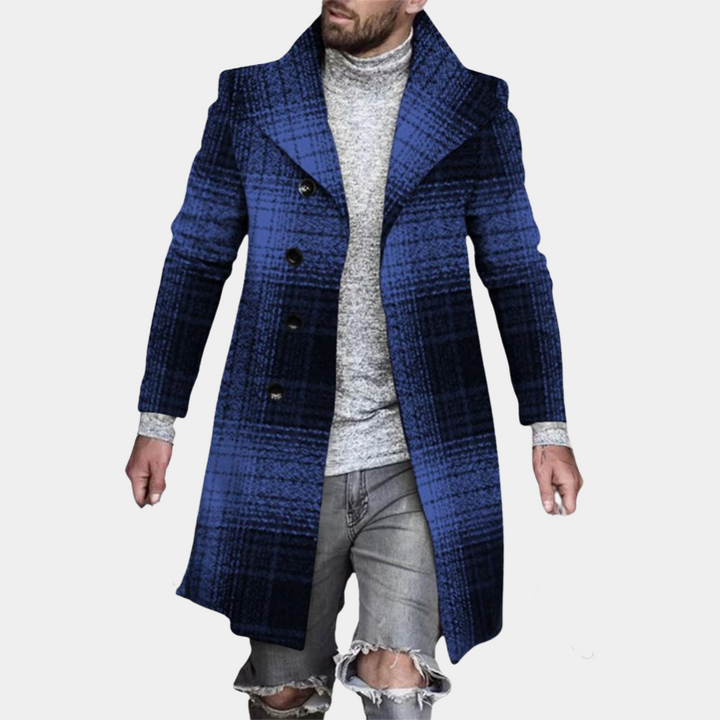 Trendy Midlængde Jakke Til Mode- Bevidste Mand