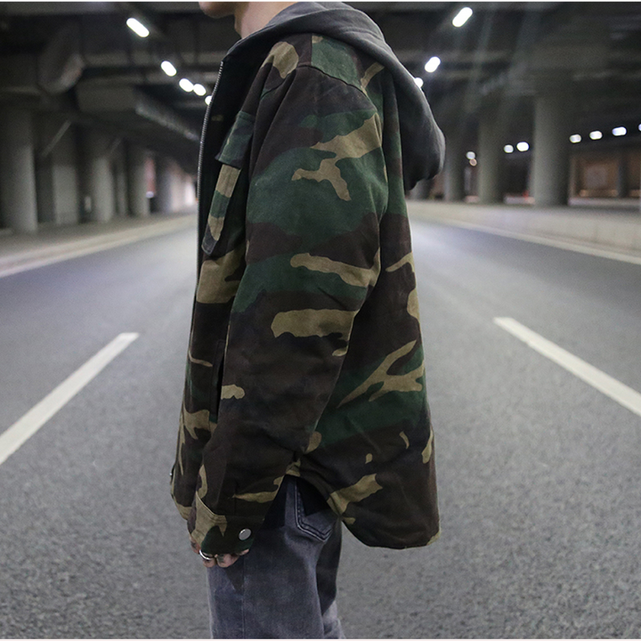 Ethan - Stilfuld Urban Camo Mænd Hættetrøje