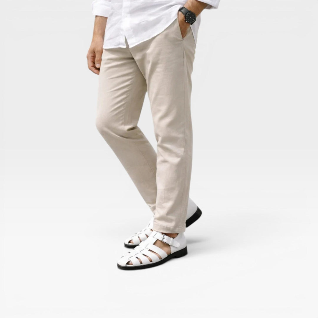 Mænd Elegante Sommersandaler med Ankelrem