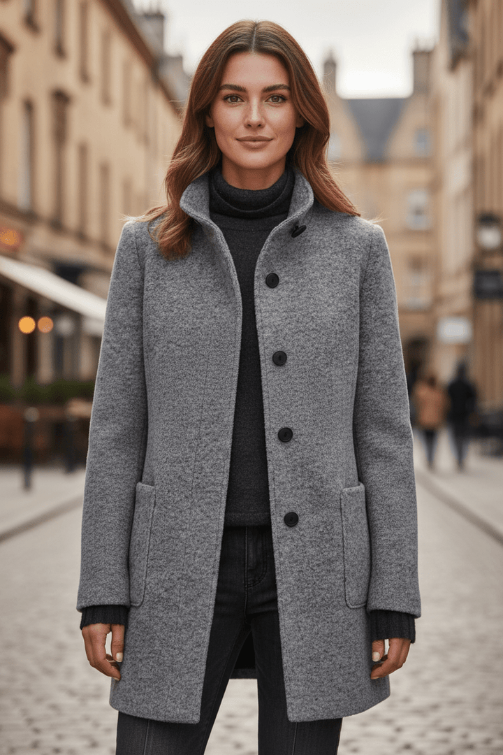 Charlotte Davies - Blanduld Skræddersyet Frakke Til Dame
