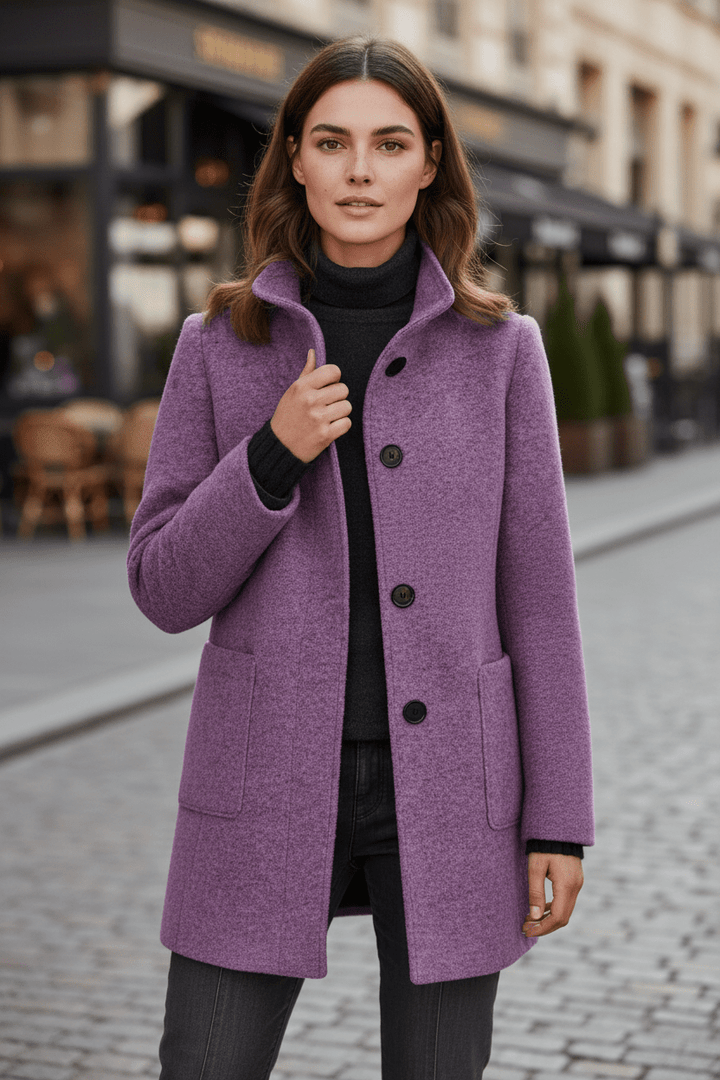 Charlotte Davies - Blanduld Skræddersyet Frakke Til Dame
