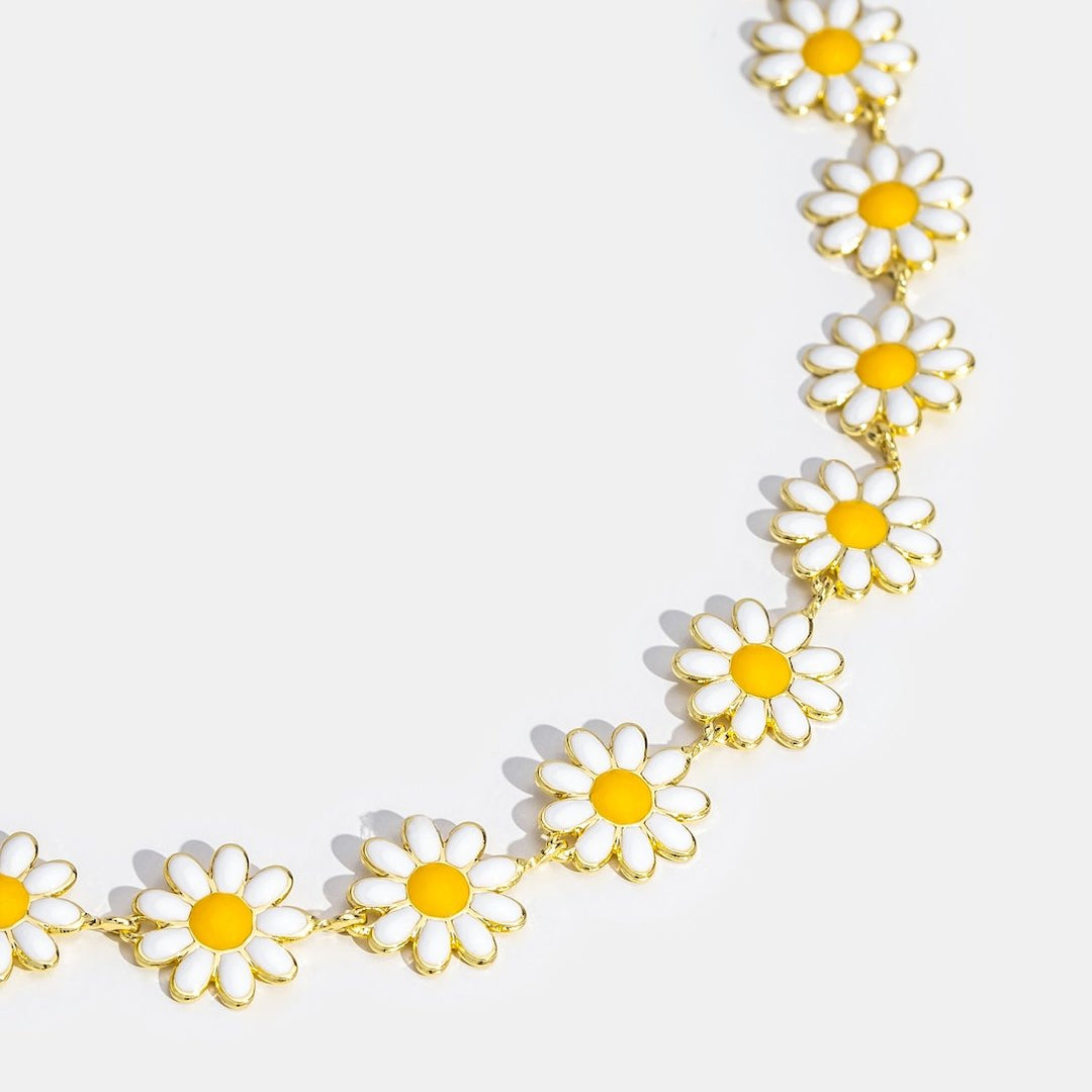 Fiona Hvide Blomster-armbånd
