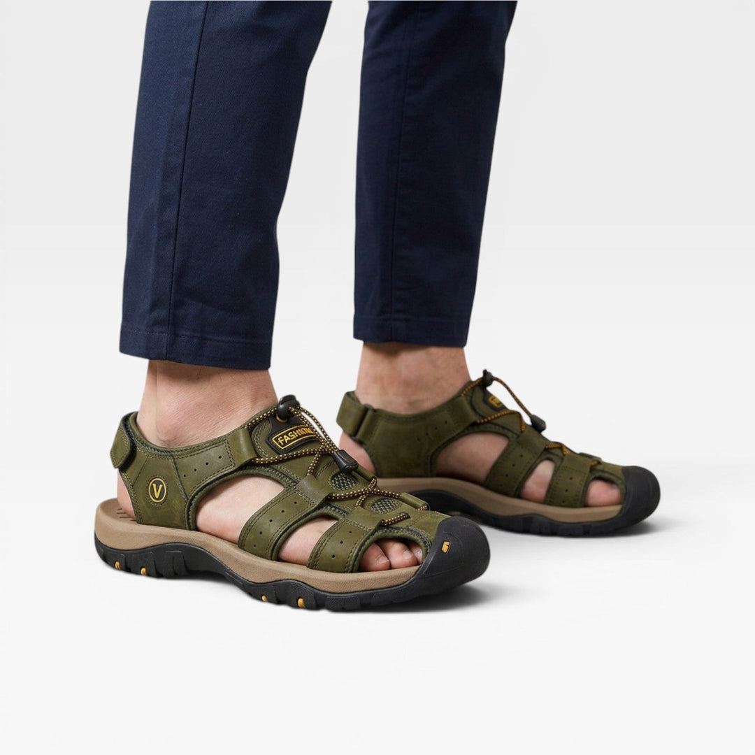 Mænd Casual Walkingsandaler med Elastisk Snøresystem