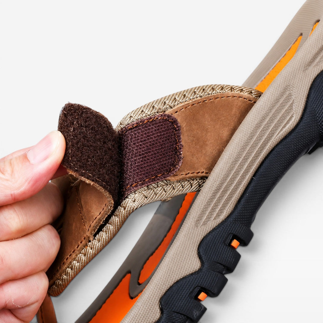 Mænd Slip-on Sommersandaler med Mønstret Fodseng