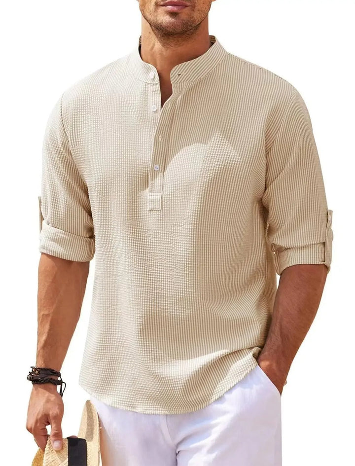 Julius Herre Skjorte | Let, Åndbar Linstof, Flatterende Pasform 5
