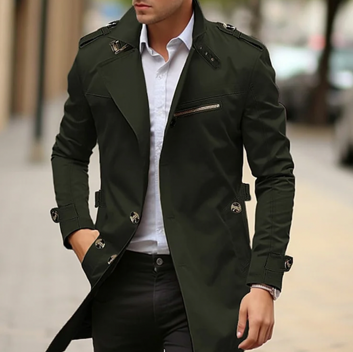 Klassisk Trenchcoat Til Herre – Let Vinterjakke