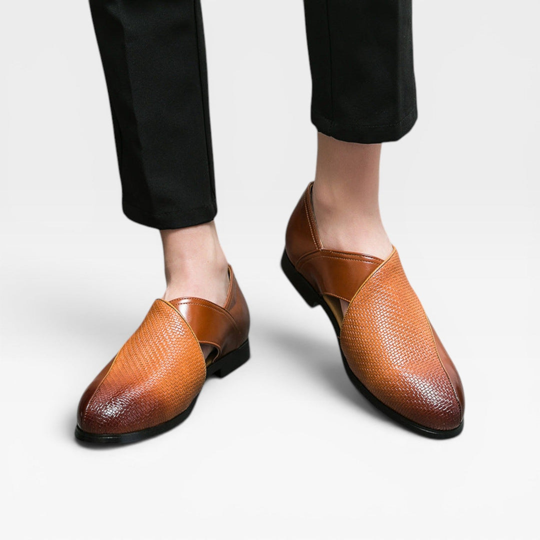 Mænd Casual Loafers med Flettet Tekstur