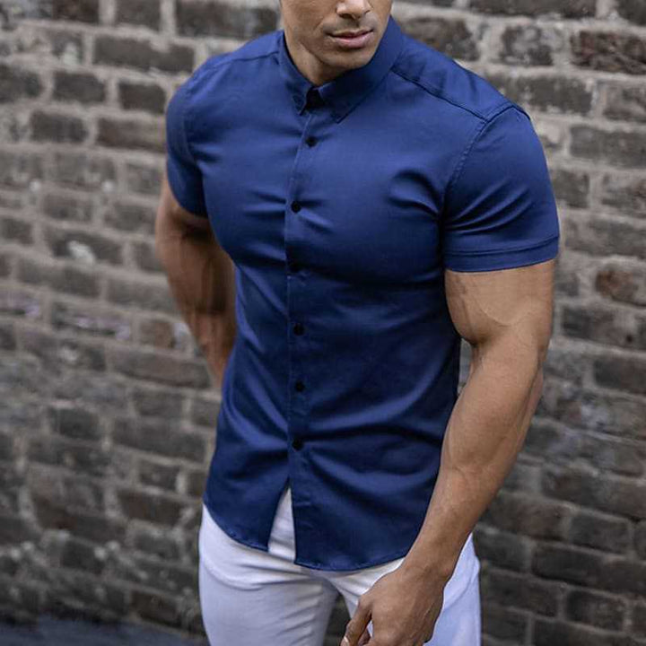 Oli Slim-Fit Herre Skjorte | Blødt Stof, Elegant Design 4