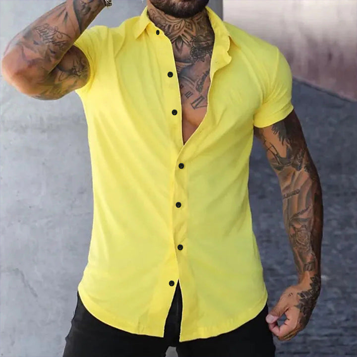 Oli Slim-Fit Herre Skjorte | Blødt Stof, Elegant Design 7