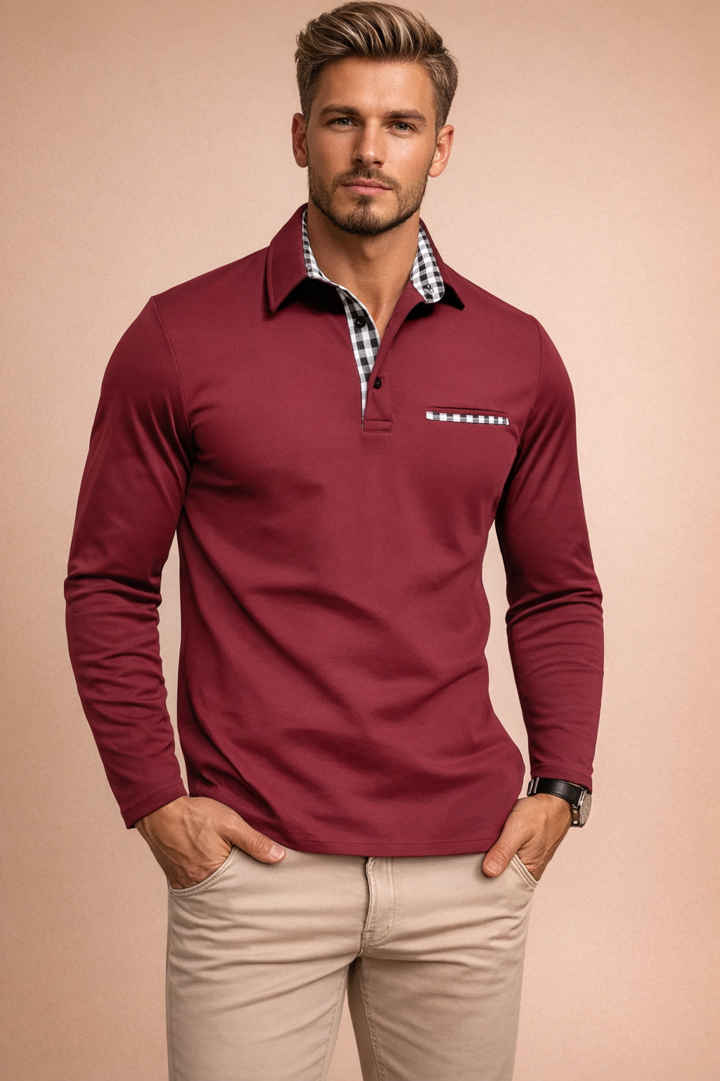 Luca Moreau | Long Sleeve Polo skjorte til herre