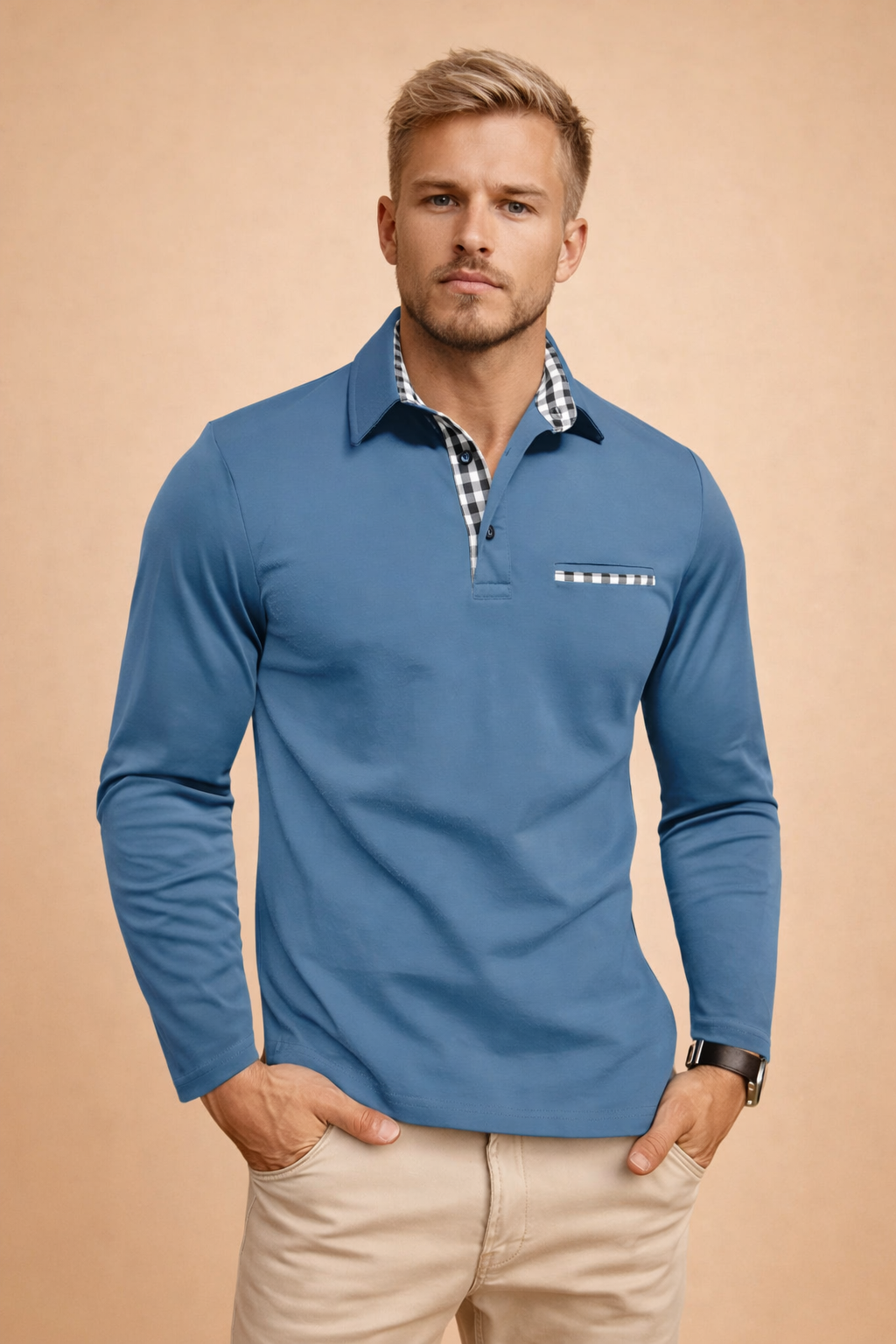 Luca Moreau | Long Sleeve Polo skjorte til herre