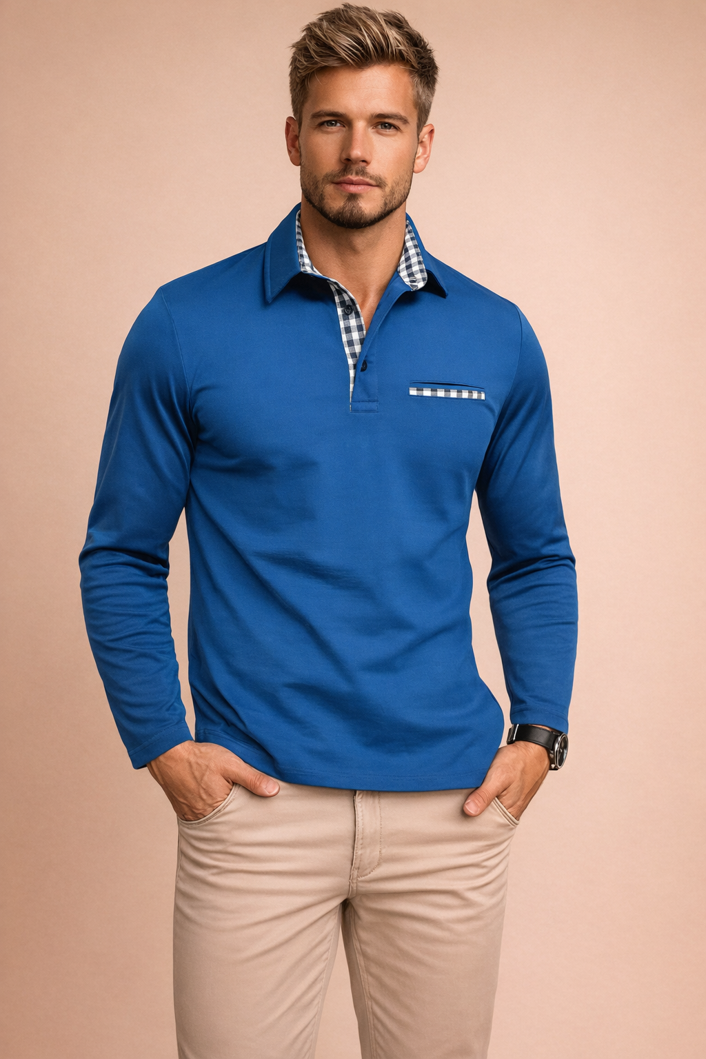 Luca Moreau | Long Sleeve Polo skjorte til herre