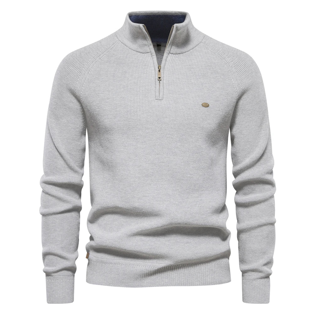 Max – Striktrøje Med Lynlås Til Herre – Til Hverdag Fritid Og Kolde Dage