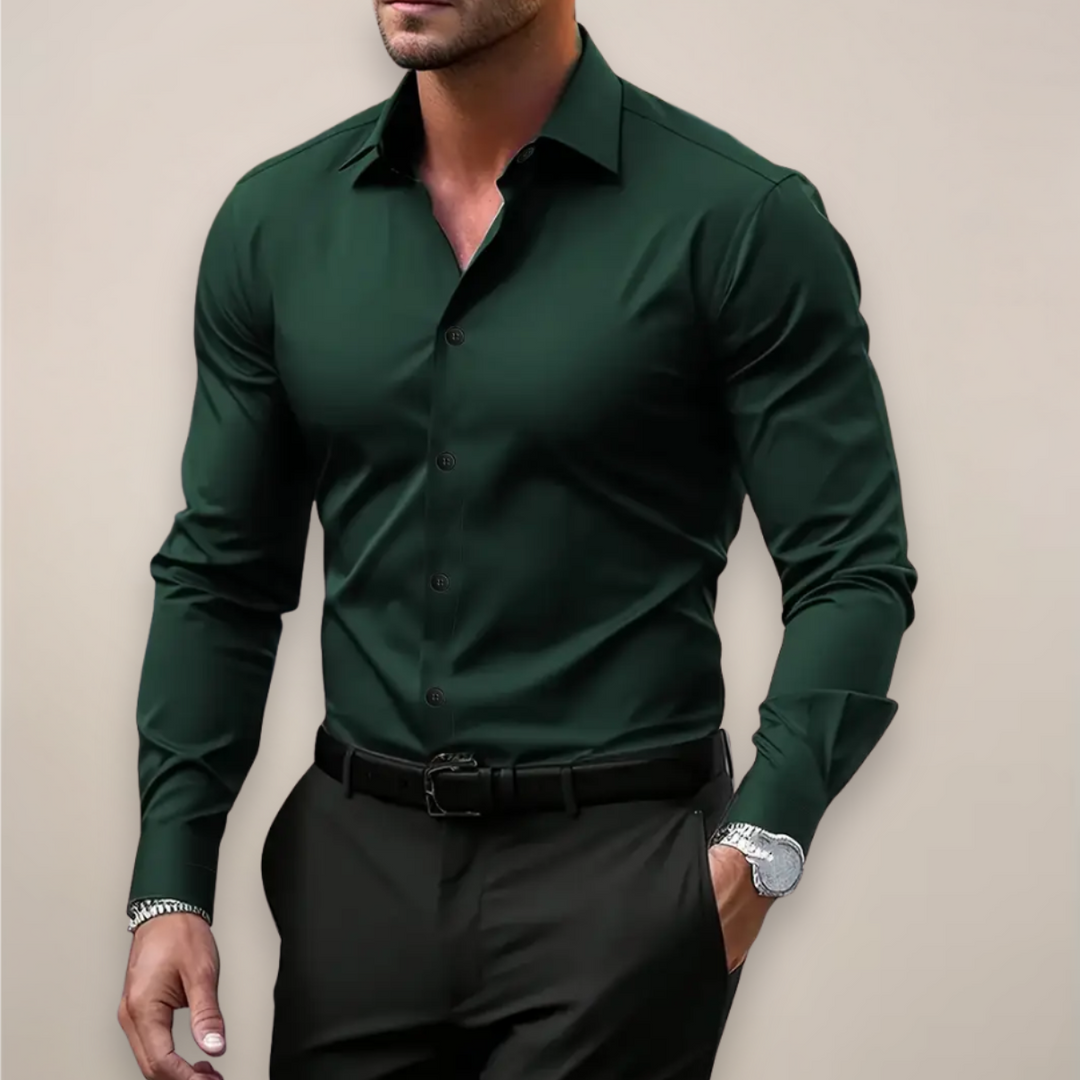 Valen Herre Skjorte | Slim Fit, Let og Åndbart Stof 2