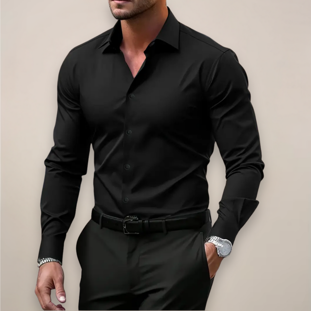 Valen Herre Skjorte | Slim Fit, Let og Åndbart Stof 5