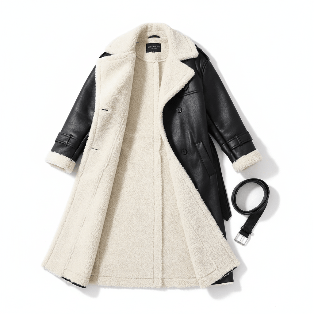 Vivienne Moreau - Luksus Shearling Vinter Frakke Til Dame