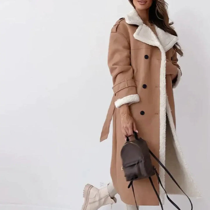 Vivienne Moreau - Luksus Shearling Vinter Frakke Til Dame