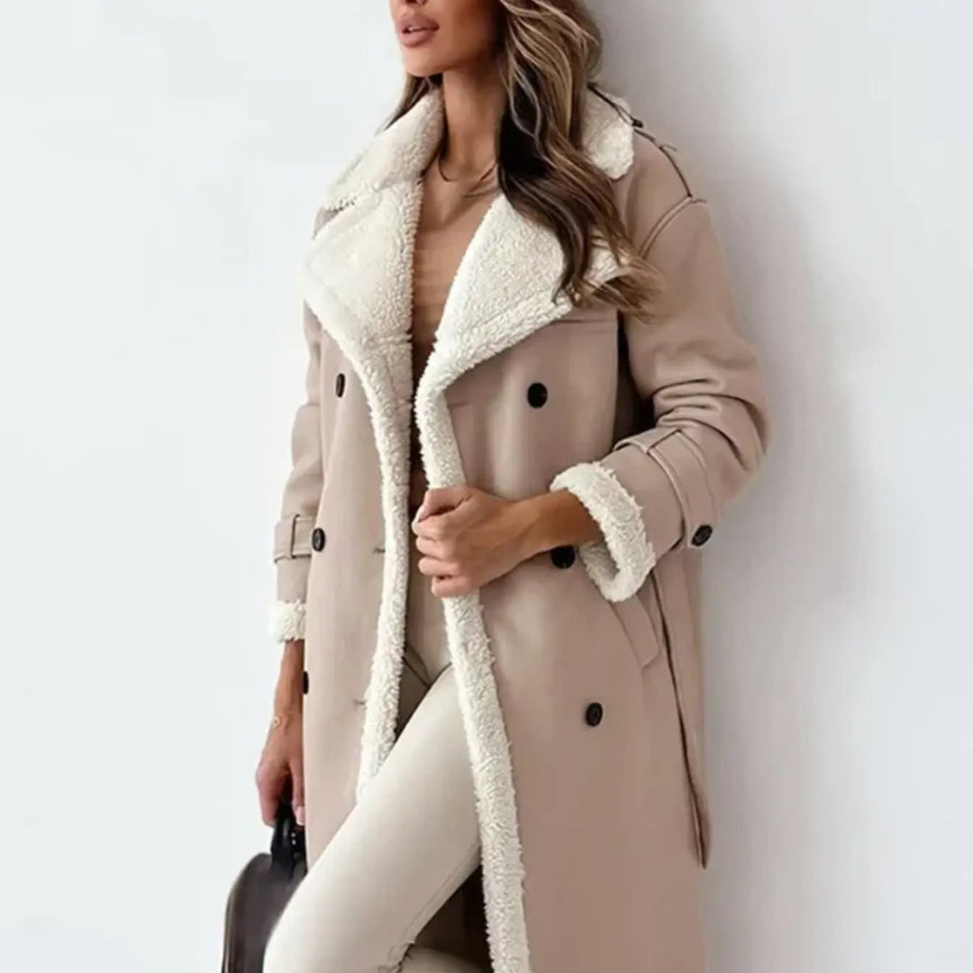 Vivienne Moreau - Luksus Shearling Vinter Frakke Til Dame