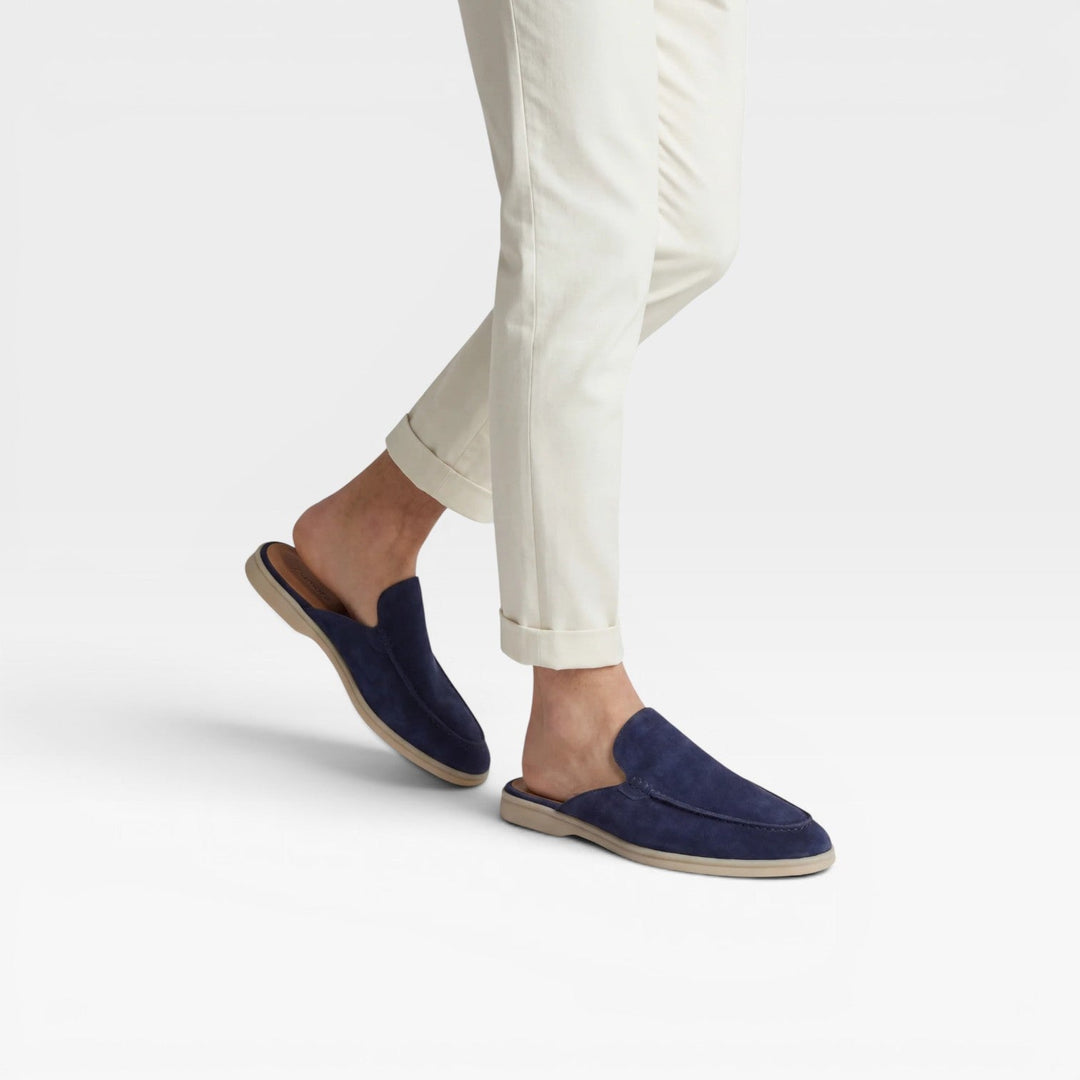 Mænd Casual Mules med Moc-Toe Syninger