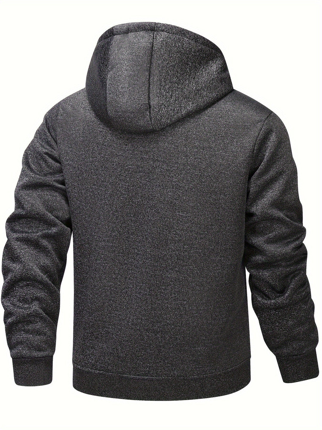 Herre Casual Fleeceforet Vinterjakke med Hætte