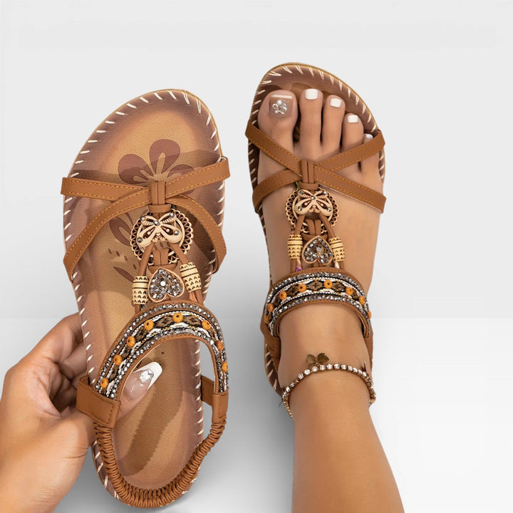 Kvinder Boho Sandaler med Perler