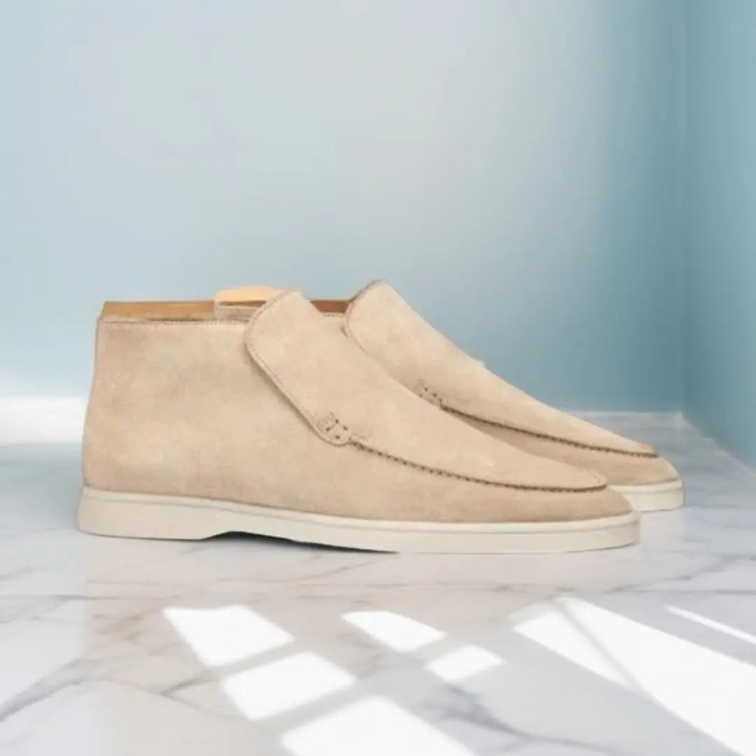 Casual Slip-On Booties med Moccasin-Syninger - til Mænd