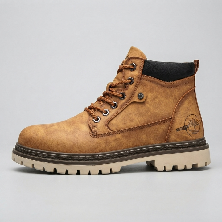 Callum Wright | Herre læder Ankle Work støvler blonde-Up Anti-Slip Cushioned til herre